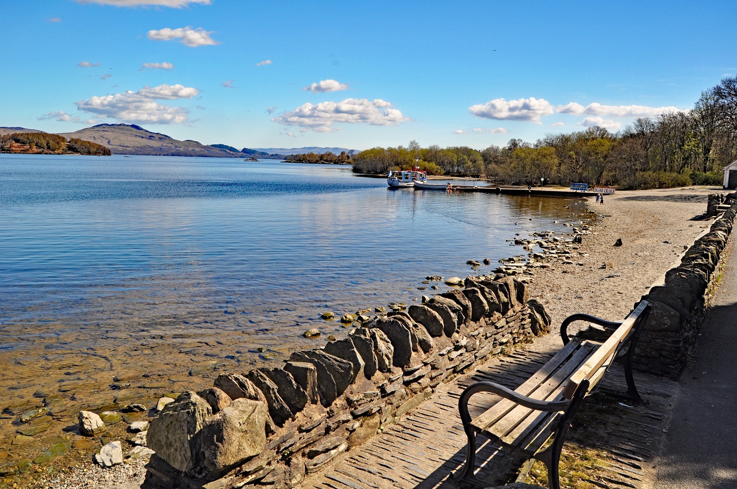 View from Luss, Loch Lomond in Scotland