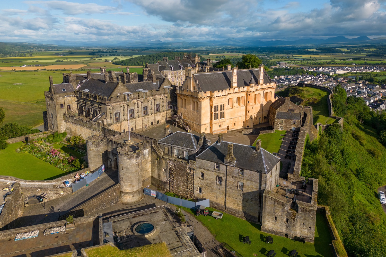 Stirling Castle in the old town of Stirling, Scotland.