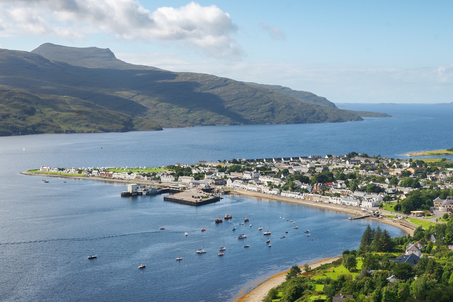 View over Ullapoool, Loch Broom, Scotland 