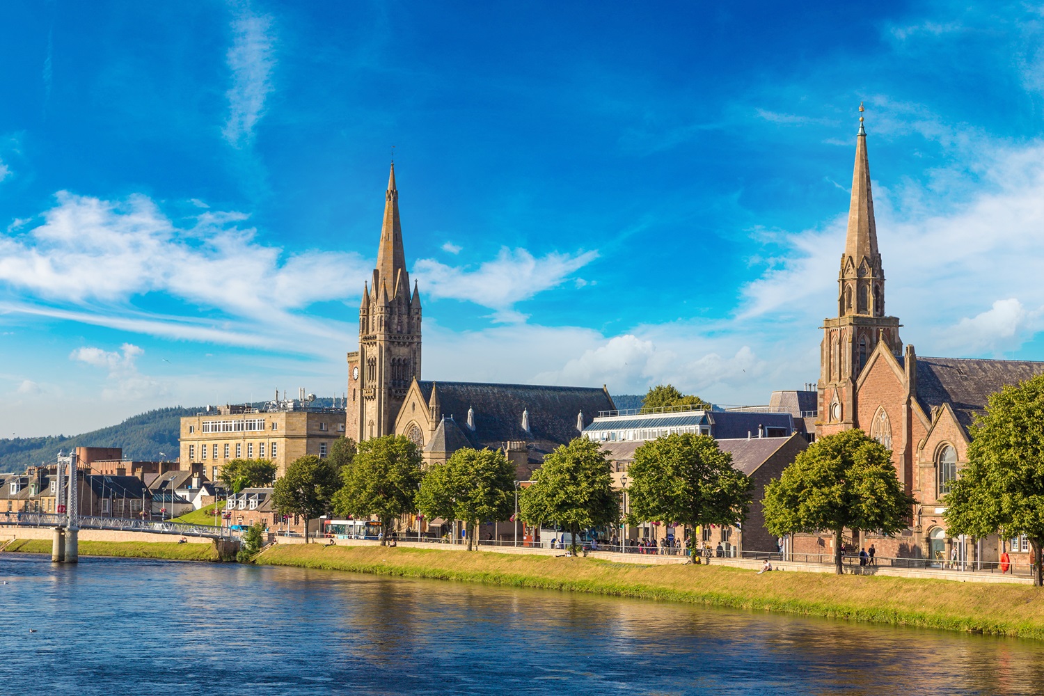 Cityscape of Inverness, Scotland